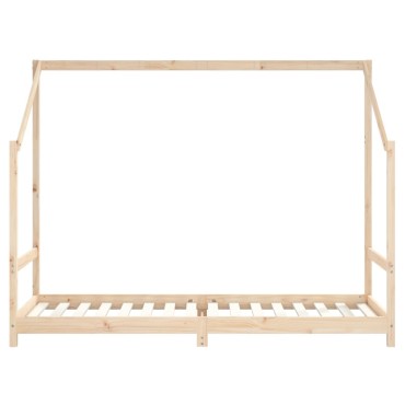 vidaXL Πλαίσιο Παιδικού Κρεβατιού 80x200cm από Μασίφ Ξύλο Πεύκου 1 τεμ. - Μονό