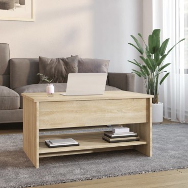 vidaXL Τραπεζάκι Σαλονιού Sonoma Δρυς 80x50x40cm Επεξεργασμένο Ξύλο 1 τεμ.