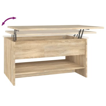 vidaXL Τραπεζάκι Σαλονιού Sonoma Δρυς 80x50x40cm Επεξεργασμένο Ξύλο 1 τεμ.