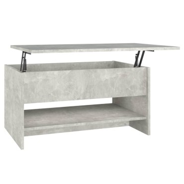vidaXL Τραπεζάκι Σαλονιού Γκρι Σκυρ. 80x50x40cm Επεξεργασμένο Ξύλο 1 τεμ.