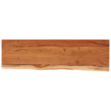 vidaXL Ράφι Επιτοίχιο Ορθ. Live Edge 110x30x2,5cm Μασίφ Ξύλο Ακακίας