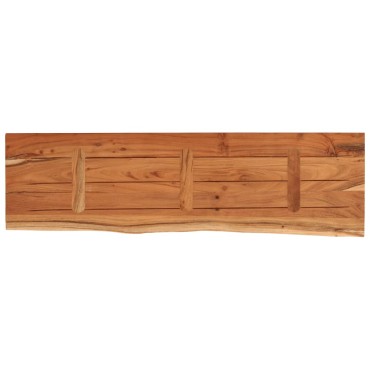 vidaXL Ράφι Επιτοίχιο Ορθ. Live Edge 110x30x2,5cm Μασίφ Ξύλο Ακακίας