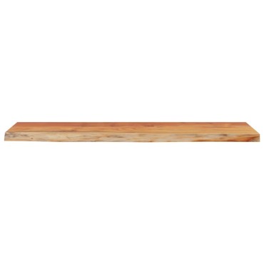 vidaXL Ράφι Επιτοίχιο Ορθ. Live Edge 120x30x2,5cm Μασίφ Ξύλο Ακακίας