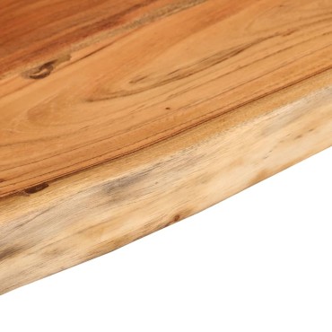 vidaXL Ράφι Επιτοίχιο Ορθ. Live Edge 120x30x2,5cm Μασίφ Ξύλο Ακακίας