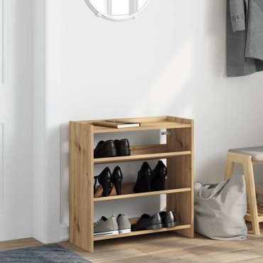 Ράφι παπουτσιών vidaXL Artisan Oak 60x25x62cm Κατασκευασμένο ξύλο