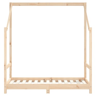 vidaXL Πλαίσιο Παιδικού Κρεβατιού 2x(70x140)cm από Μασίφ Ξύλο Πεύκου 1 τεμ. - Μονό