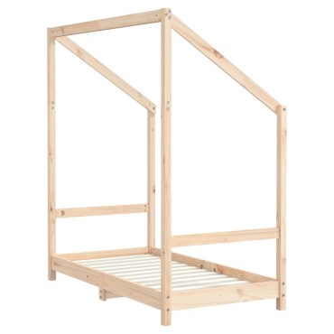 vidaXL Πλαίσιο Παιδικού Κρεβατιού 2x(70x140)cm από Μασίφ Ξύλο Πεύκου 1 τεμ. - Μονό