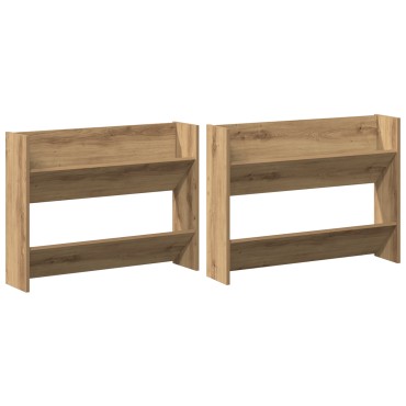 vidaXL Ντουλάπα Παπουτσιών 2 τμχ. 81x18x60cm Επεξεργασμένο Ξύλο
