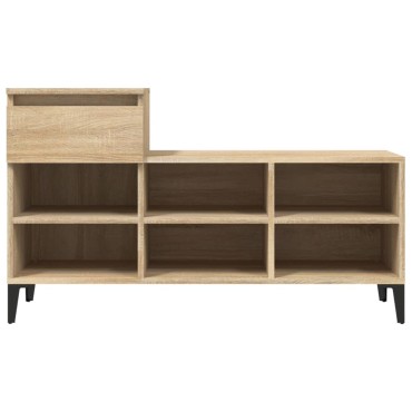 vidaXL Παπουτσοθήκη Sonoma Δρυς 102x36x60cm από Επεξεργασμένο Ξύλο