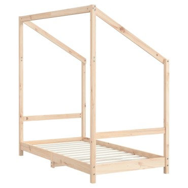 vidaXL Πλαίσιο Παιδικού Κρεβατιού 2x(80x160)cm από Μασίφ Ξύλο Πεύκου 1 τεμ. - Μονό