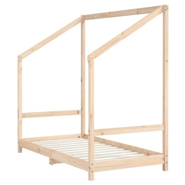 vidaXL Πλαίσιο Παιδικού Κρεβατιού 80x160cm από Μασίφ Ξύλο Πεύκου 1 τεμ. - Μονό