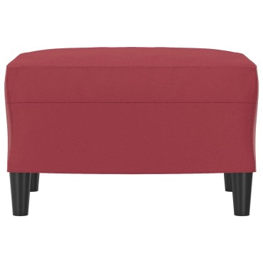 vidaXL Υποπόδιο Μπορντό 60x50x41cm από Συνθετικό Δέρμα 1 τεμ.
