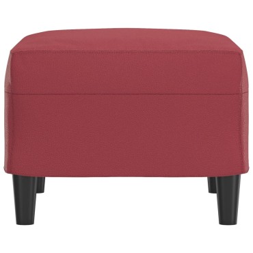 vidaXL Υποπόδιο Μπορντό 60x50x41cm από Συνθετικό Δέρμα 1 τεμ.
