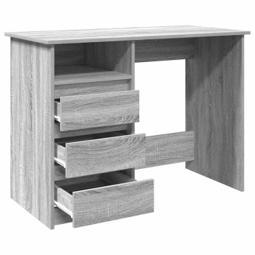 vidaXL Γραφείο Γκρι Sonoma 102x50x75cm από Επεξεργασμένο Ξύλο 1 τεμ.