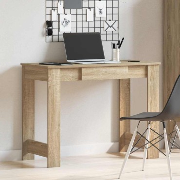 vidaXL Γραφείο Sonoma Δρυς 100x45x75cm από Επεξεργασμένο Ξύλο 1 τεμ.