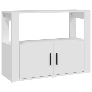 vidaXL Ντουλάπι Λευκό 80x30x60cm από Επεξεργασμένο Ξύλο 1 τεμ.