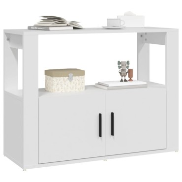 vidaXL Ντουλάπι Λευκό 80x30x60cm από Επεξεργασμένο Ξύλο 1 τεμ.