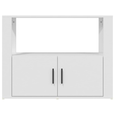 vidaXL Ντουλάπι Λευκό 80x30x60cm από Επεξεργασμένο Ξύλο 1 τεμ.