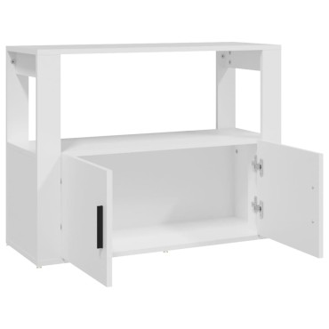 vidaXL Ντουλάπι Λευκό 80x30x60cm από Επεξεργασμένο Ξύλο 1 τεμ.