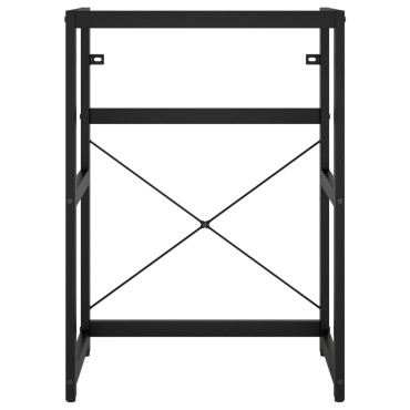vidaXL Έπιπλο Μπάνιου Μαύρο 59x38x83cm Σιδερένιο 1 τεμ.