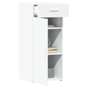 vidaXL Συρταριέρα Λευκή 40x42,5x93cm από Επεξεργασμένο Ξύλο 1 τεμ.