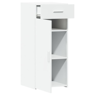 vidaXL Συρταριέρα Λευκή 40x42,5x93cm από Επεξεργασμένο Ξύλο 1 τεμ.