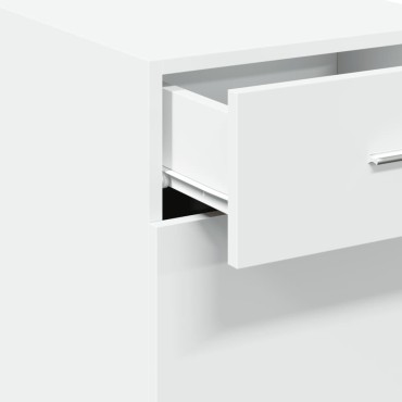 vidaXL Συρταριέρα Λευκή 40x42,5x93cm από Επεξεργασμένο Ξύλο 1 τεμ.