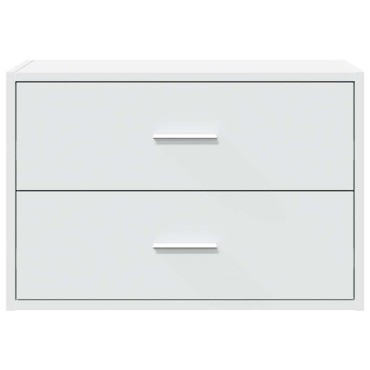 vidaXL Ντουλάπι με 2συρτάρια Λευκό 60x31x40cm Ξύλινο μηχανουργικό ξύλο 1 τεμ.