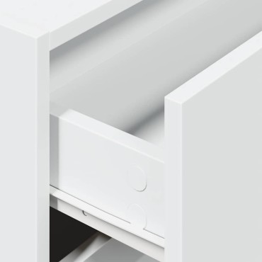 vidaXL Ντουλάπι με 2συρτάρια Λευκό 60x31x40cm Ξύλινο μηχανουργικό ξύλο 1 τεμ.