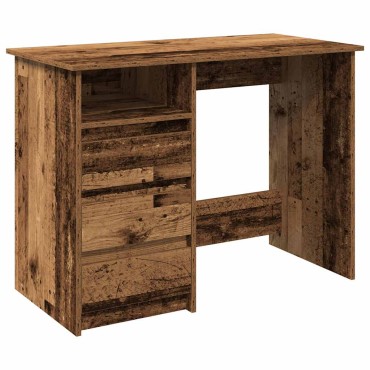 vidaXL Γραφείο Μαύρο 102x50x75cm από Επεξεργασμένο Ξύλο 1 τεμ.