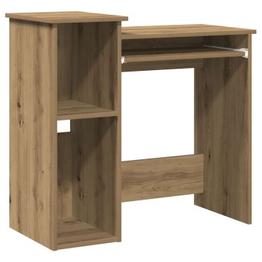 vidaXL Γραφείο με Ράφια Αρτισιανή Δρυς 184x40x78cm Επεξεργασμένο Ξύλο 1 τεμ.