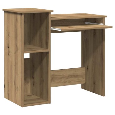 vidaXL Γραφείο με Ράφια Αρτισιανή Δρυς 184x40x78cm Επεξεργασμένο Ξύλο 1 τεμ.