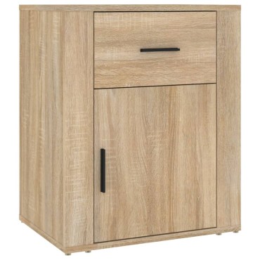 vidaXL Κομοδίνο Sonoma Δρυς 50x36x60cm από Επεξεργασμένο Ξύλο 1 τεμ.