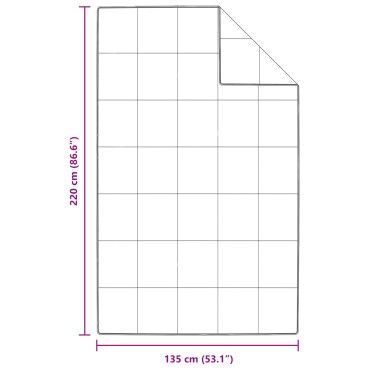 vidaXL Χειμερινό Παπλωματοθήκη Λευκό 135 x 220 εκ. Φτερό