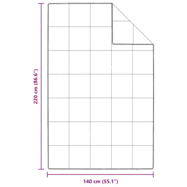 vidaXL Χειμερινό Παπλωματοθήκη Λευκό 140 x 220 cm Φτερό