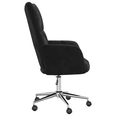 vidaXL Πολυθρόνα Relax Μαύρη Βελούδινη 61,5x69x(94,5-102)cm 1 τεμ.