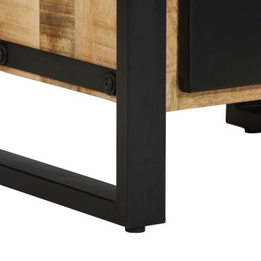 vidaXL Σετ Επίπλων Μπάνιου 2 τεμ. Καφέ και Μαύρο 55x35x60cm