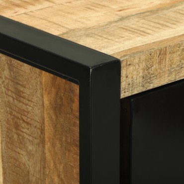 vidaXL Σετ Επίπλων Μπάνιου 2 τεμ. Καφέ και Μαύρο 40x35x90cm