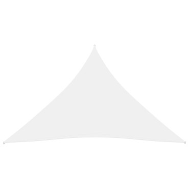 vidaXL Πανί Σκίασης Τρίγωνο Λευκό 4,5 x 4,5 x 4,5 μ. από Ύφασμα Oxford