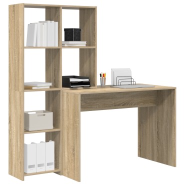 vidaXL Γραφείο Δρύς Sonoma Επεξεργασμένο Ξύλο 138,5x55x143 εκ 1 τεμ.