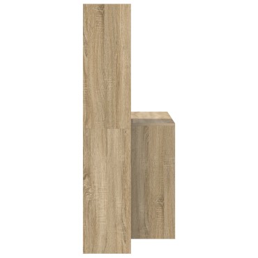 vidaXL Γραφείο Δρύς Sonoma Επεξεργασμένο Ξύλο 138,5x55x143 εκ 1 τεμ.