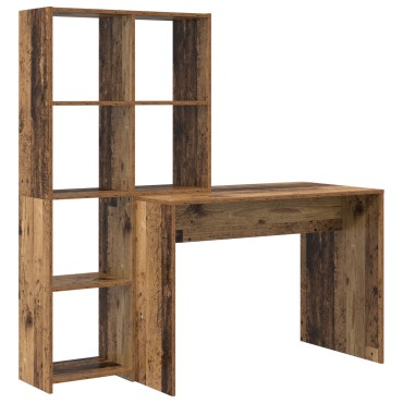 vidaXL Γραφείο Παλιό Ξύλο 138,5x55x143cm Επεξεργασμένο Ξύλο 1 τεμ.