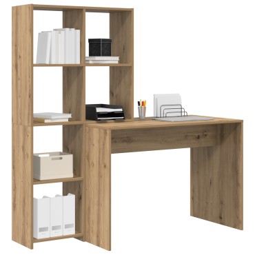 vidaXL Γραφείο Artisan Oak Επεξεργασμένο Ξύλο 138,5x55x143 εκ 1 τεμ.