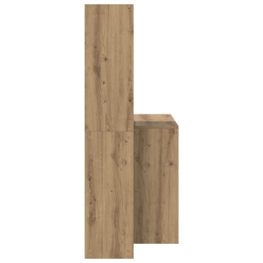vidaXL Γραφείο Artisan Oak Επεξεργασμένο Ξύλο 138,5x55x143 εκ 1 τεμ.