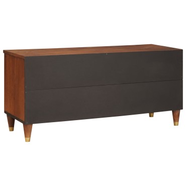 vidaXL Ντουλάπι TV Καφέ 100x33,5x46cm Στερεό ξύλο μάνγκο 1 τεμ.