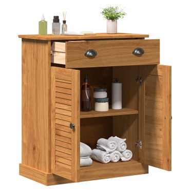 vidaXL Ντουλάπι Μπάνιου VIGO Καφέ και Μέλι Καφέ 68x34x80 εκ 1 τεμ.