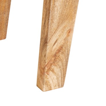 vidaXL End Table με συρτάρι Καφέ 40x32x46cm Στερεό ξύλο μάνγκο