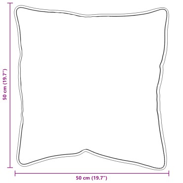 vidaXL Μαξιλάρι 51 x 51 x 20 εκ Πολυεστέρας Λευκό