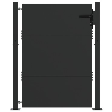 vidaXL Πύλη Κήπου Μαύρο 105 x 130 cm Χάλυβας με επίστρωση πούδρας