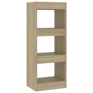vidaXL Βιβλιοθήκη/Διαχωρ. Χώρου Sonoma Δρυς 40x30x103cm Επεξ. Ξύλο 1 τεμ.